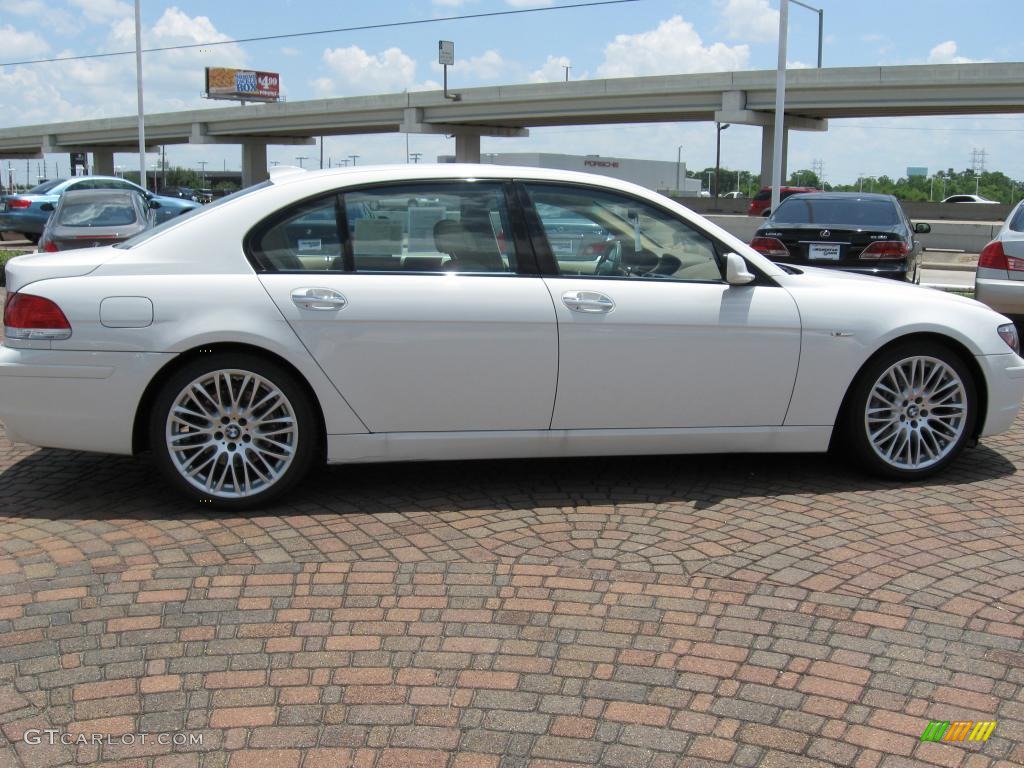 2007 7 Series 750Li Sedan - Alpine White / Beige photo #9