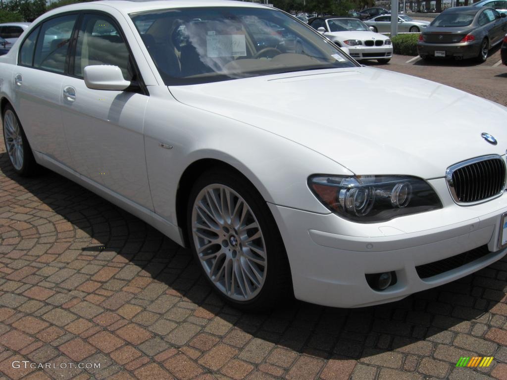 2007 7 Series 750Li Sedan - Alpine White / Beige photo #10