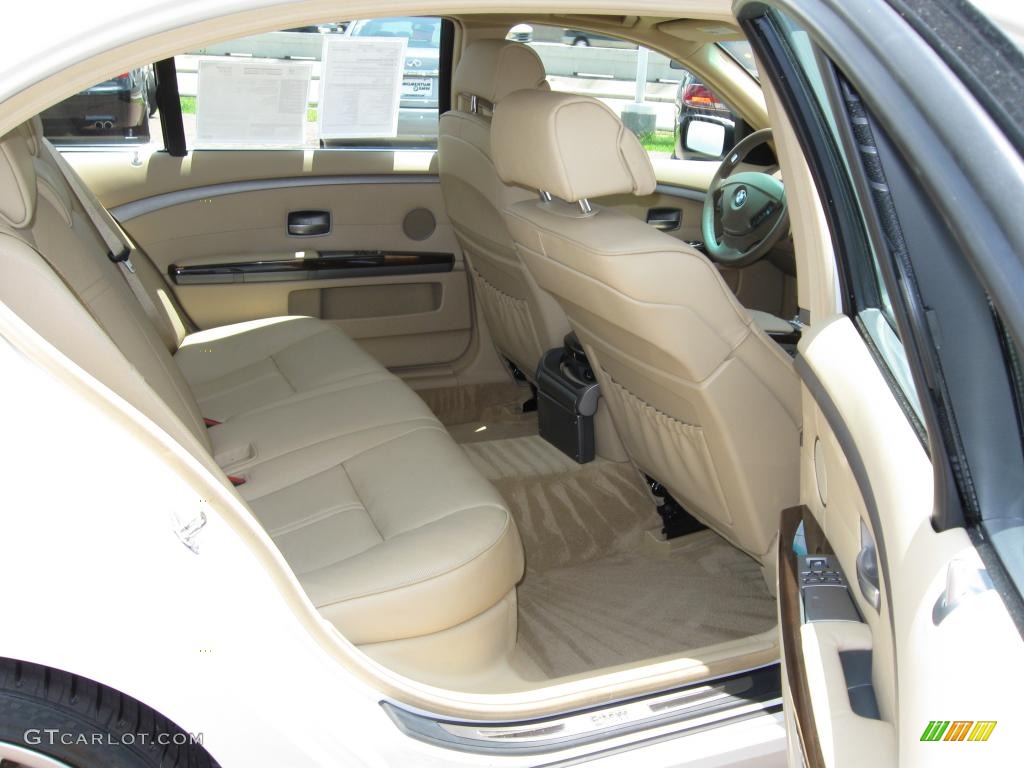 2007 7 Series 750Li Sedan - Alpine White / Beige photo #12