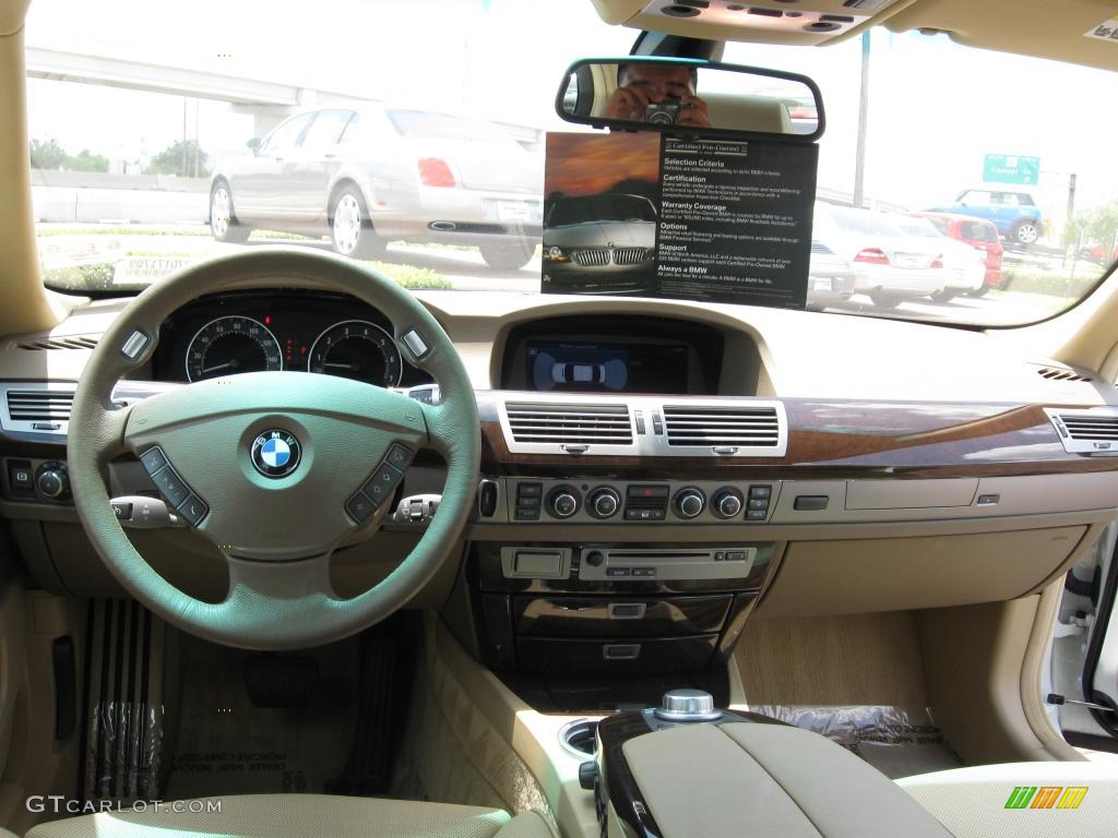 2007 7 Series 750Li Sedan - Alpine White / Beige photo #14