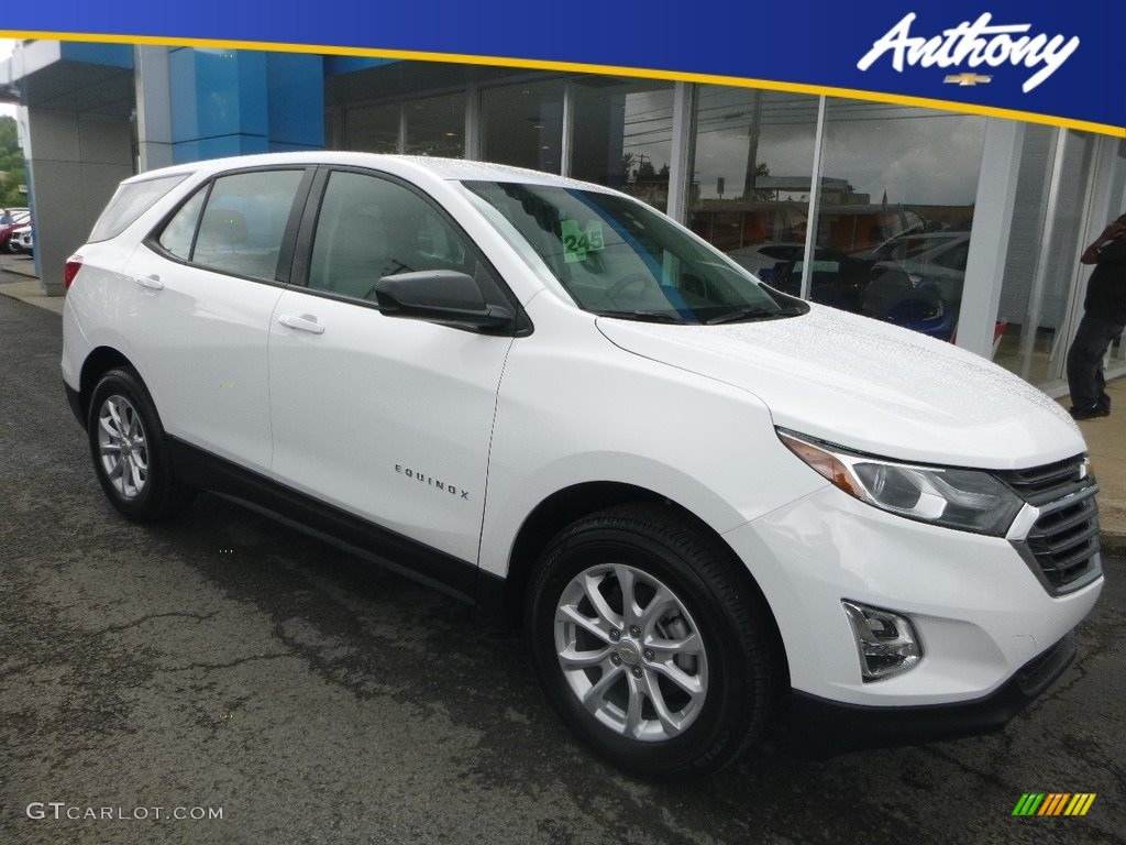 2019 Equinox LS AWD - Summit White / Medium Ash Gray photo #1