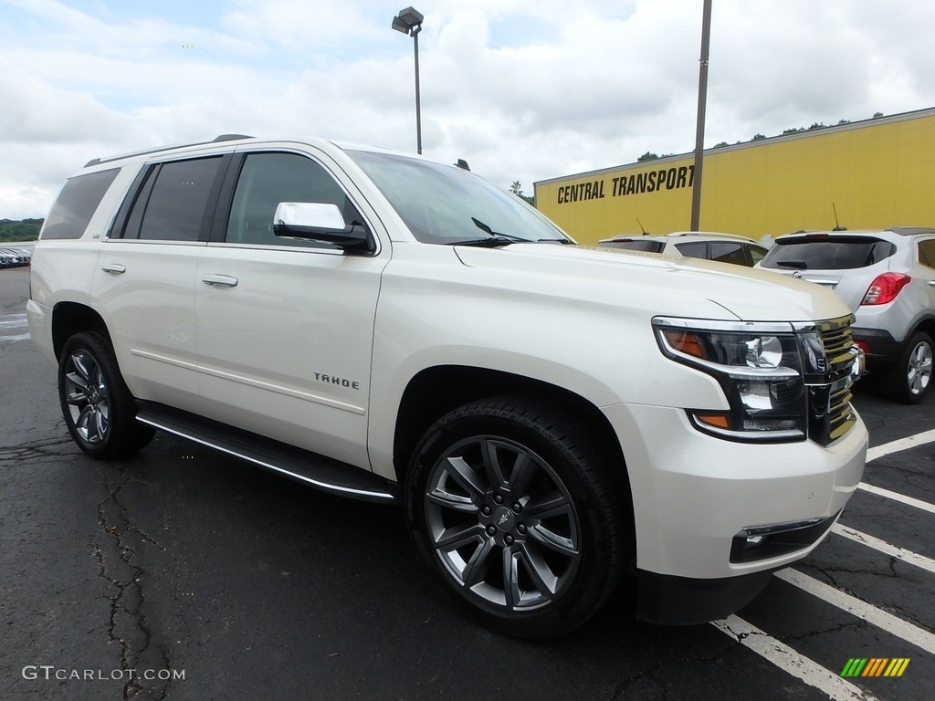 2015 Tahoe LTZ 4WD - White Diamond Tricoat / Cocoa/Dune photo #4