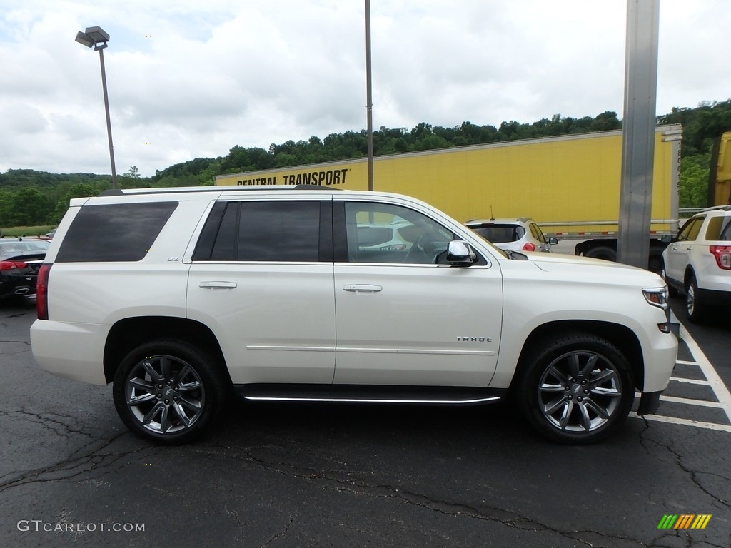 2015 Tahoe LTZ 4WD - White Diamond Tricoat / Cocoa/Dune photo #5