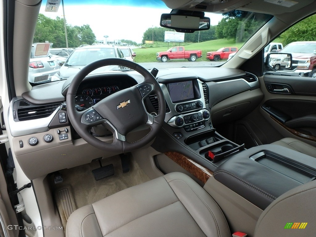 2015 Tahoe LTZ 4WD - White Diamond Tricoat / Cocoa/Dune photo #18
