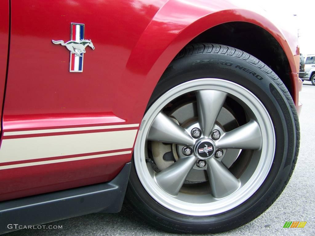 2006 Mustang V6 Premium Coupe - Redfire Metallic / Light Parchment photo #9