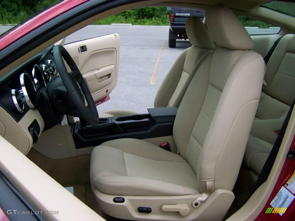 2006 Mustang V6 Premium Coupe - Redfire Metallic / Light Parchment photo #10