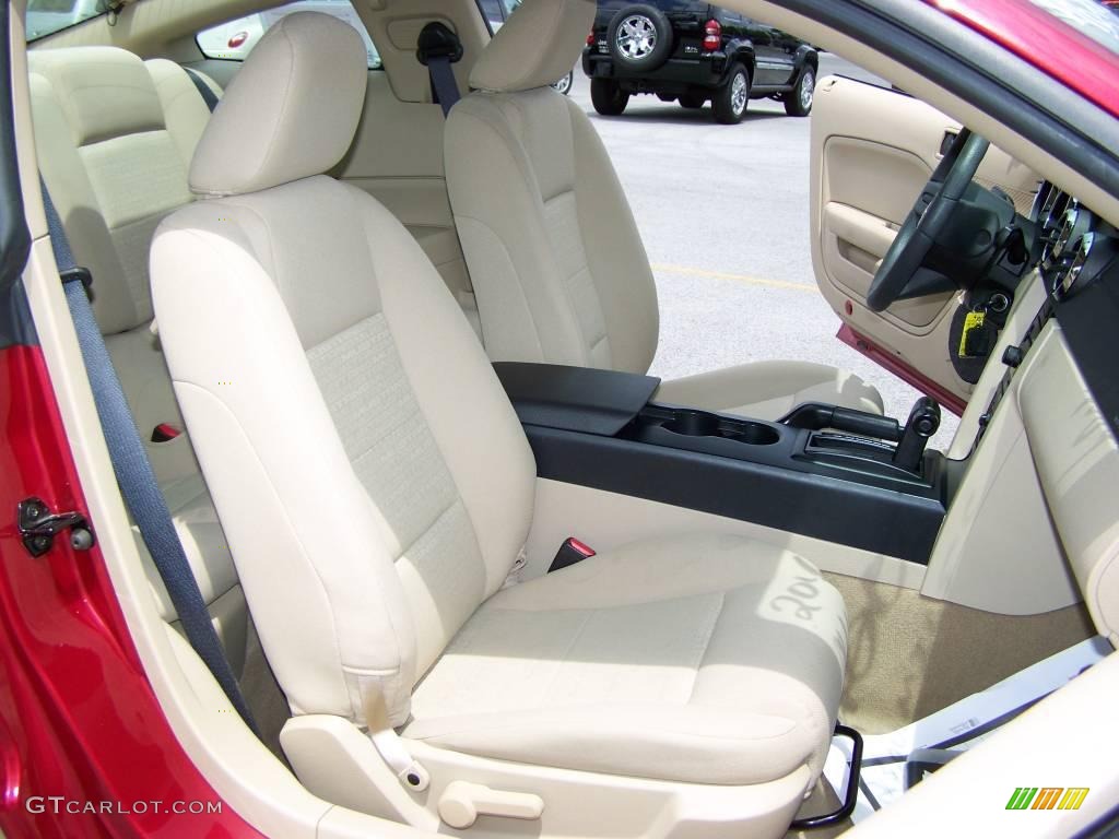 2006 Mustang V6 Premium Coupe - Redfire Metallic / Light Parchment photo #11