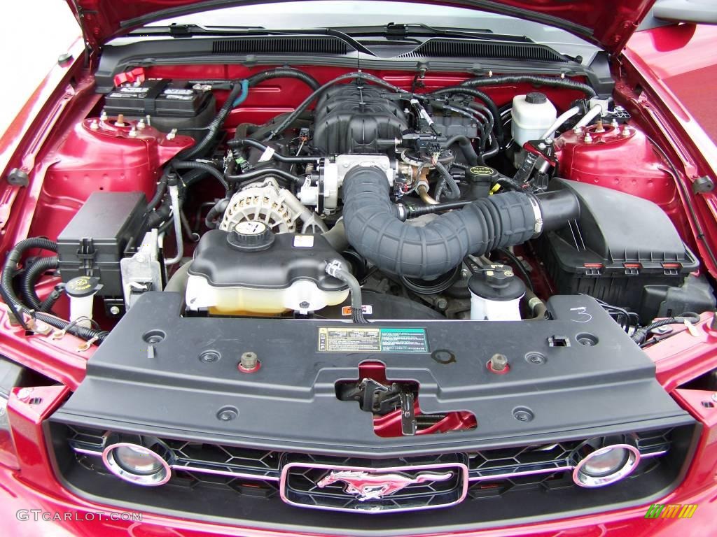 2006 Mustang V6 Premium Coupe - Redfire Metallic / Light Parchment photo #14