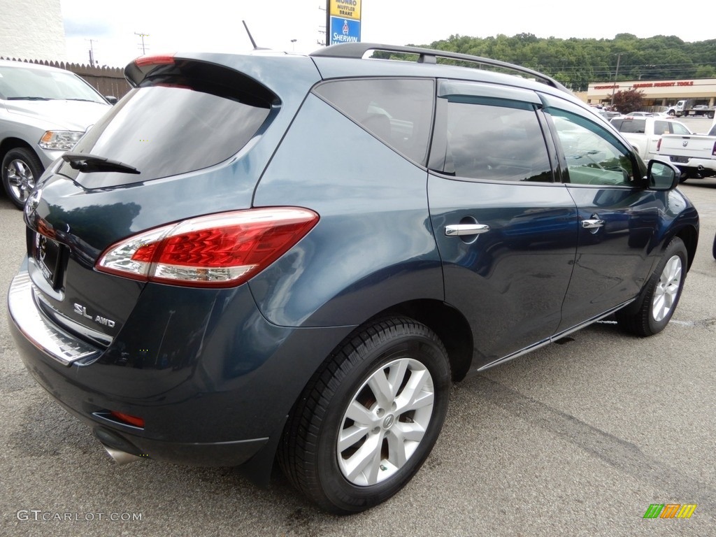 2011 Murano SL AWD - Graphite Blue / Black photo #6