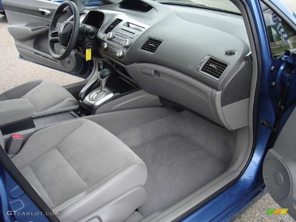 2006 Civic LX Sedan - Atomic Blue Metallic / Gray photo #18