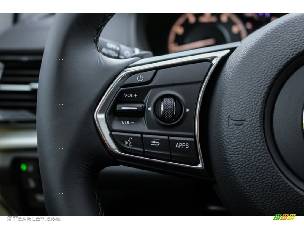 2020 Acura RDX Technology AWD Ebony Steering Wheel Photo #133912295