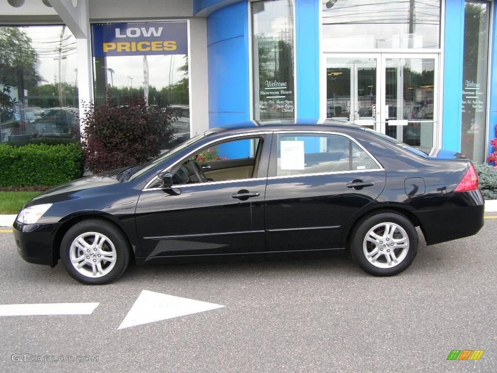 2006 Accord SE Sedan - Nighthawk Black Pearl / Ivory photo #3