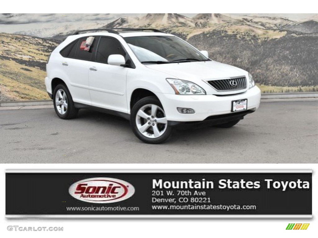 2008 RX 350 AWD - Crystal White / Ivory photo #1