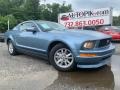 2005 Windveil Blue Metallic Ford Mustang V6 Deluxe Coupe  photo #2