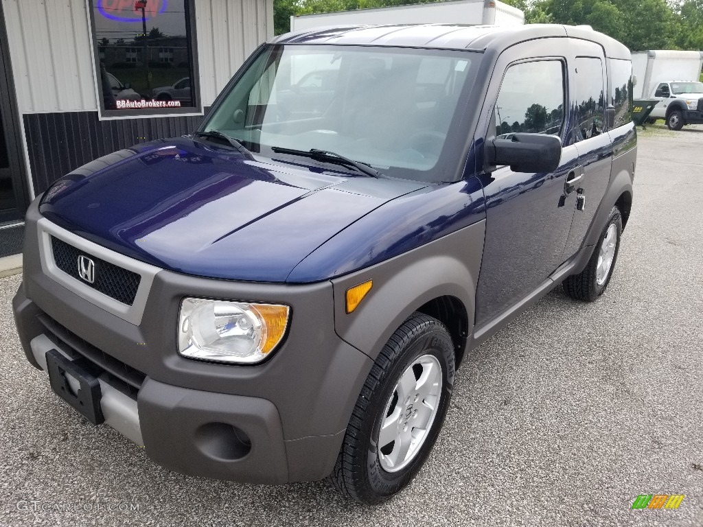 2003 Element EX AWD - Eternal Blue Pearl / Gray photo #32