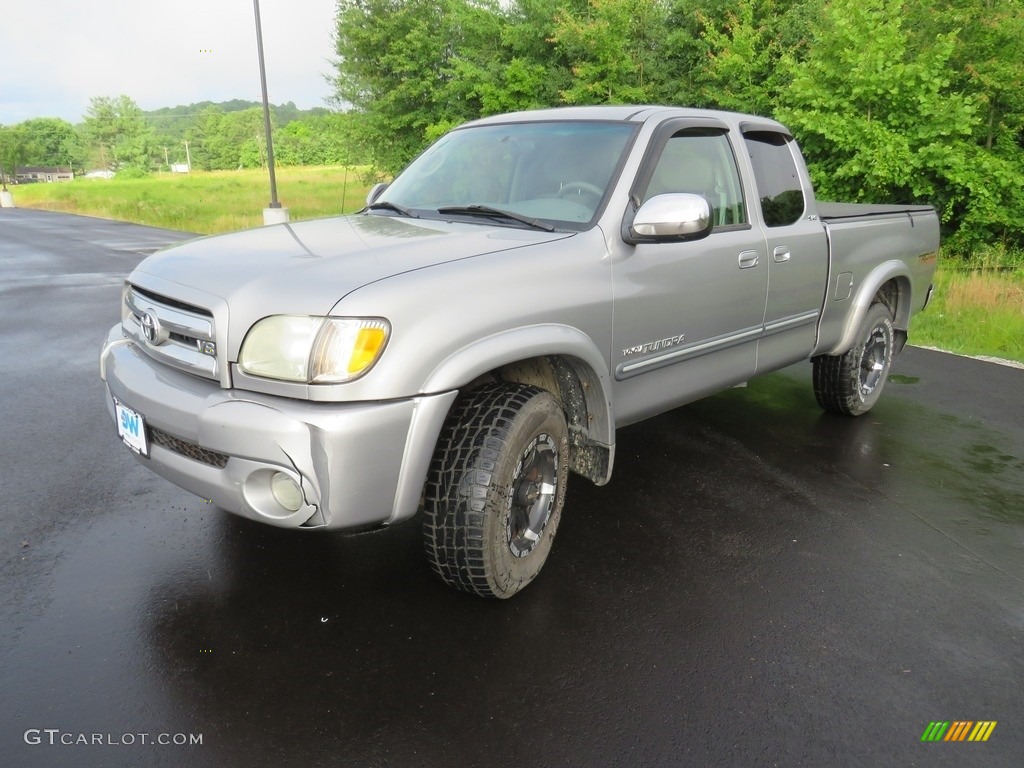 2003 Tundra SR5 Access Cab 4x4 - Silver Sky Metallic / Gray photo #7