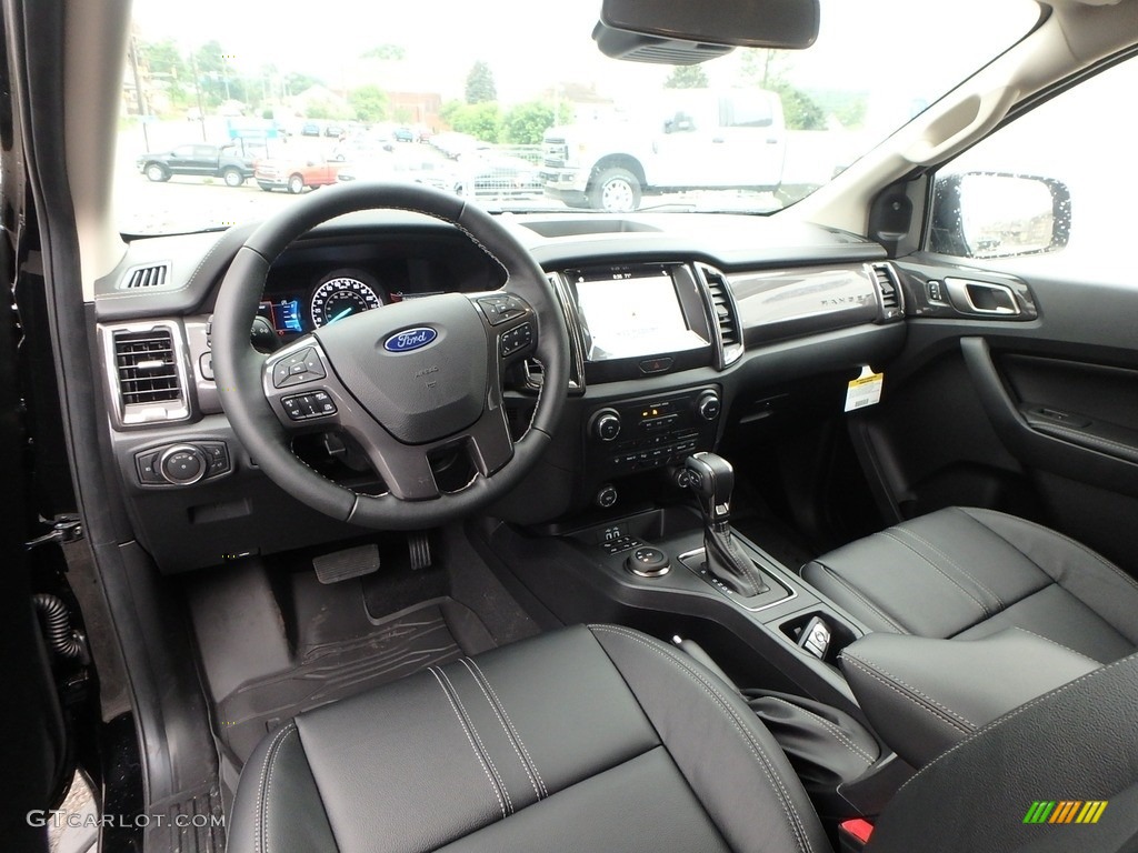 Ebony Interior 2019 Ford Ranger Lariat SuperCrew 4x4 Photo #133921818