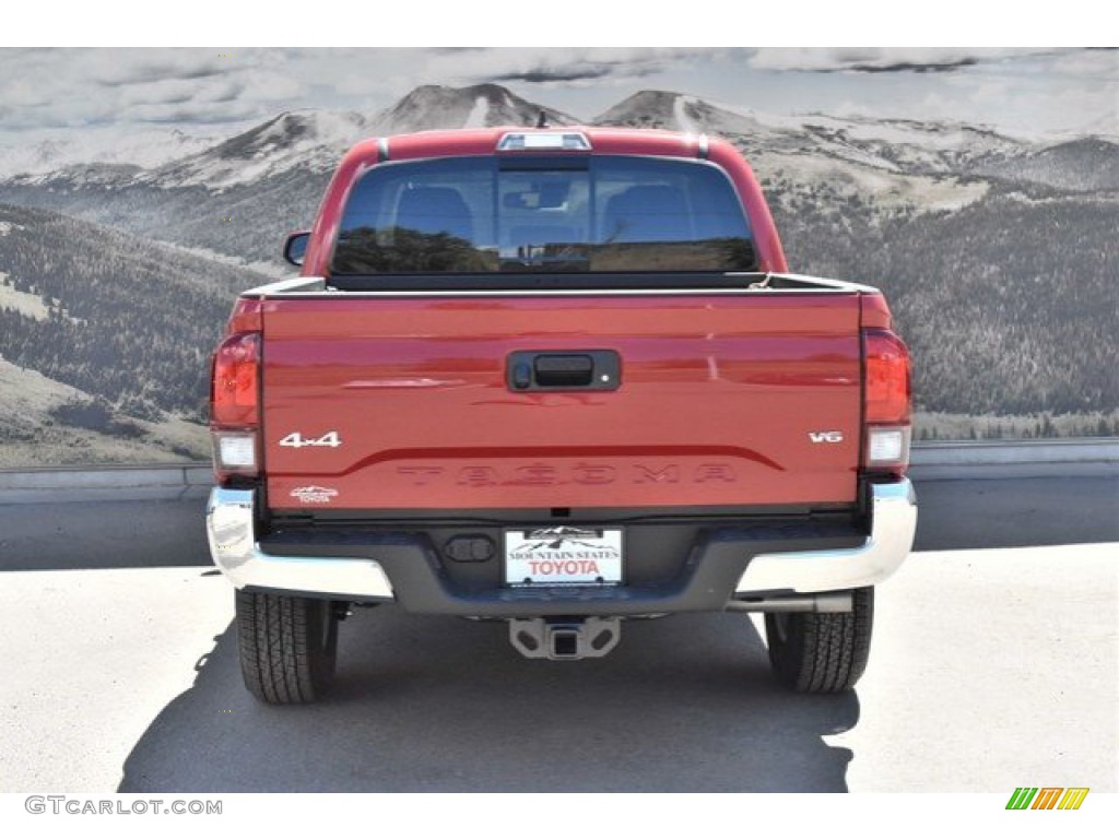 2019 Tacoma SR5 Double Cab 4x4 - Barcelona Red Metallic / Cement Gray photo #4