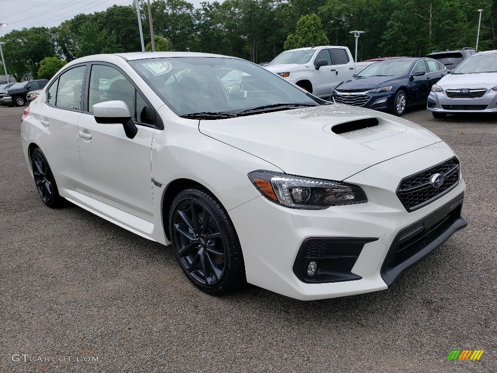 2019 WRX Limited - Crystal White Pearl / Carbon Black photo #1
