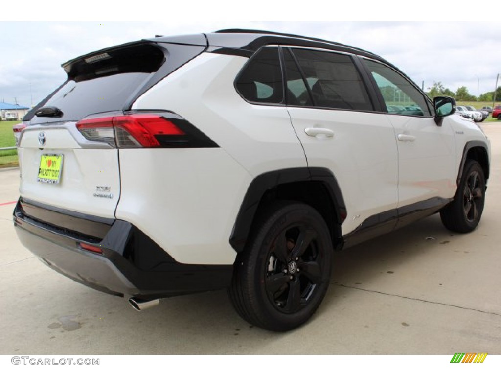 2019 RAV4 XSE AWD Hybrid - Blizzard White Pearl / Black photo #8
