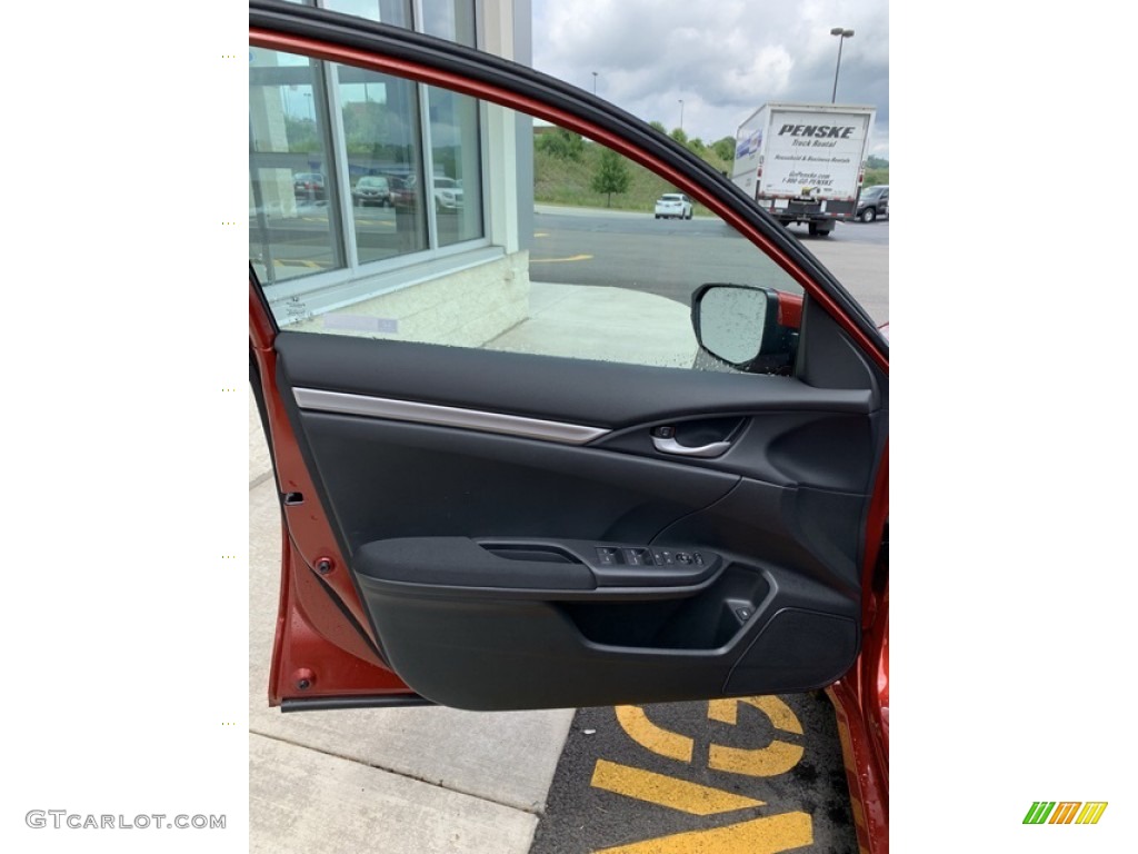 2019 Civic LX Sedan - Rallye Red / Black photo #10