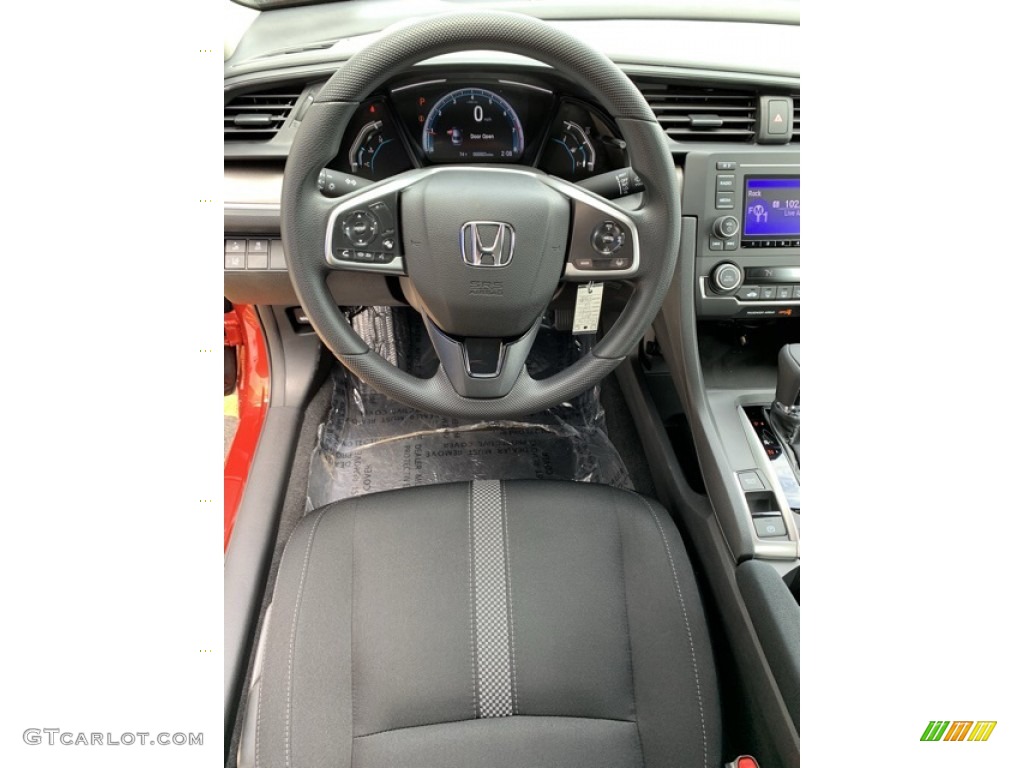 2019 Civic LX Sedan - Rallye Red / Black photo #13