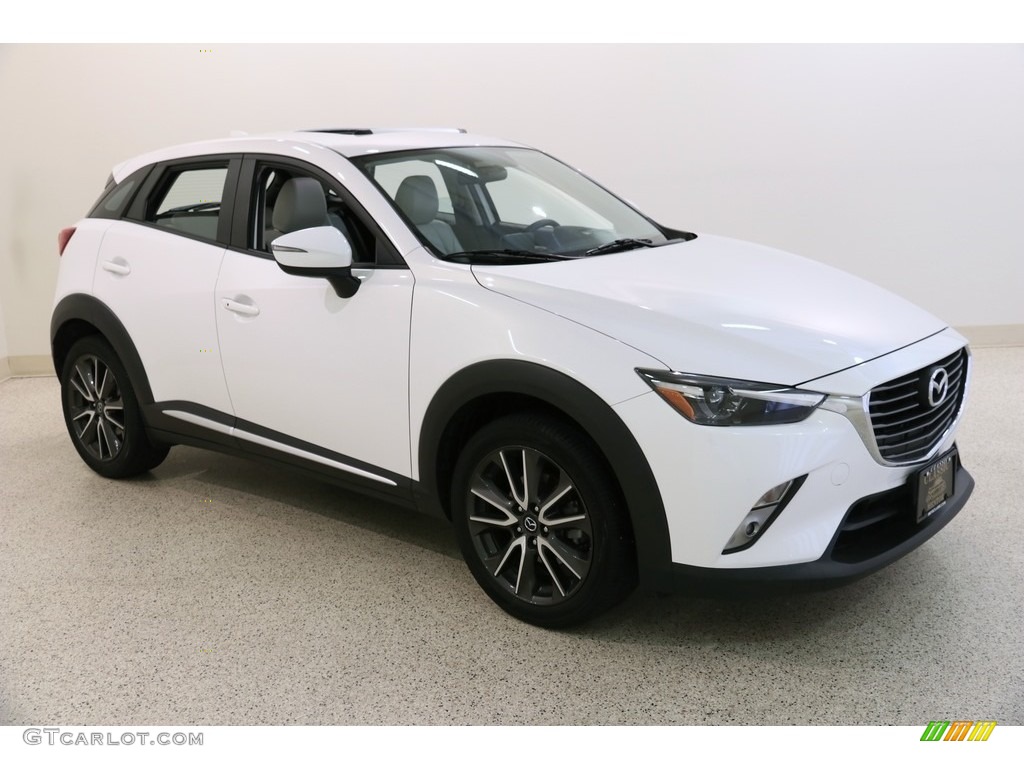 2017 CX-3 Grand Touring AWD - Crystal White Pearl Mica / Black/Parchment photo #1