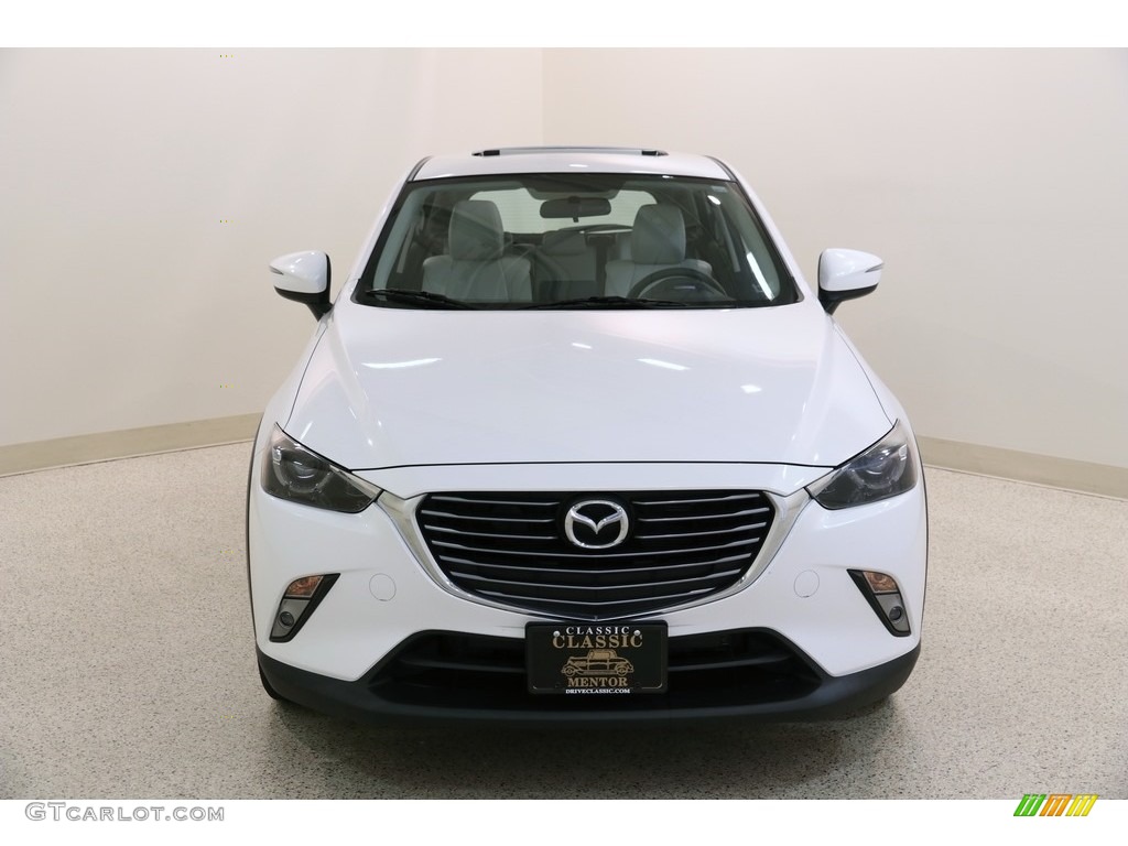 2017 CX-3 Grand Touring AWD - Crystal White Pearl Mica / Black/Parchment photo #2