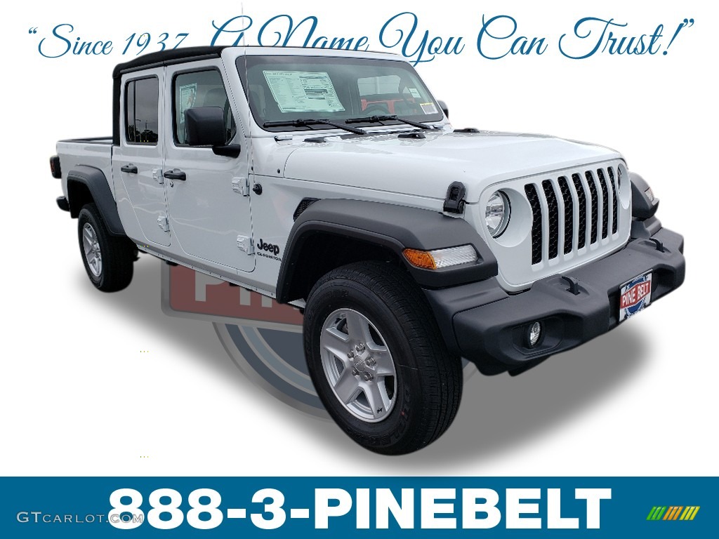 Bright White Jeep Gladiator