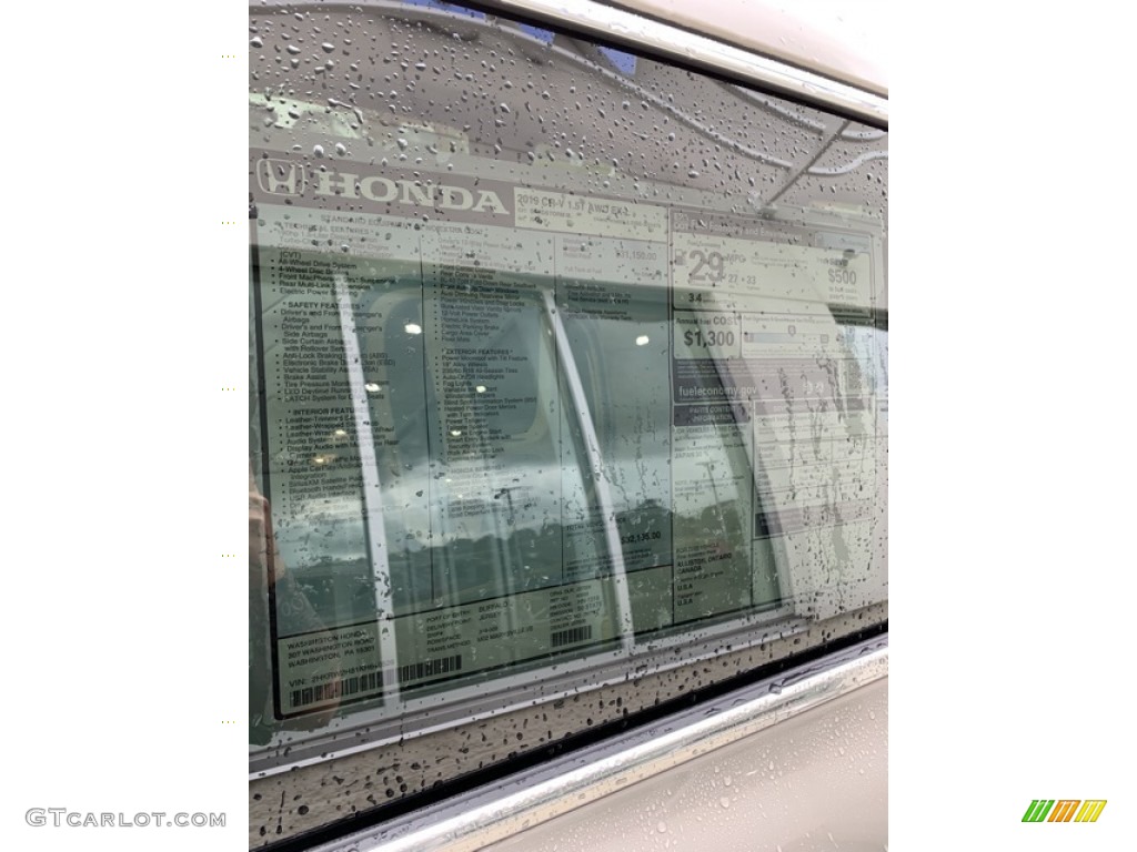 2019 CR-V EX-L AWD - Sandstorm Metallic / Ivory photo #15