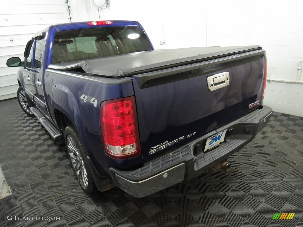 2012 Sierra 1500 SLT Crew Cab 4x4 - Midnight Blue Metallic / Dark Titanium/Light Titanium photo #15