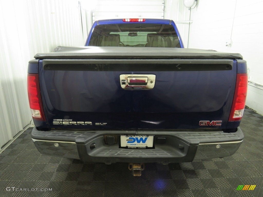 2012 Sierra 1500 SLT Crew Cab 4x4 - Midnight Blue Metallic / Dark Titanium/Light Titanium photo #16