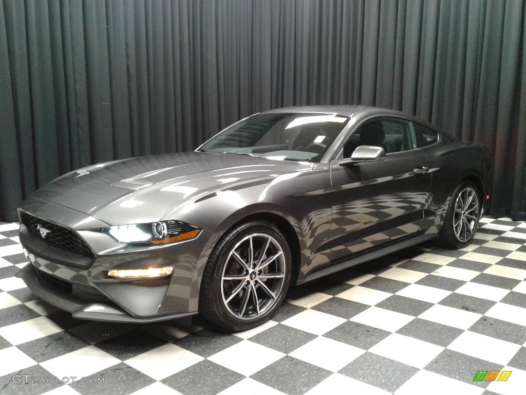 2018 Mustang EcoBoost Fastback - Magnetic / Ebony photo #2