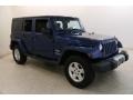 Deep Water Blue Pearl 2009 Jeep Wrangler Unlimited Sahara 4x4