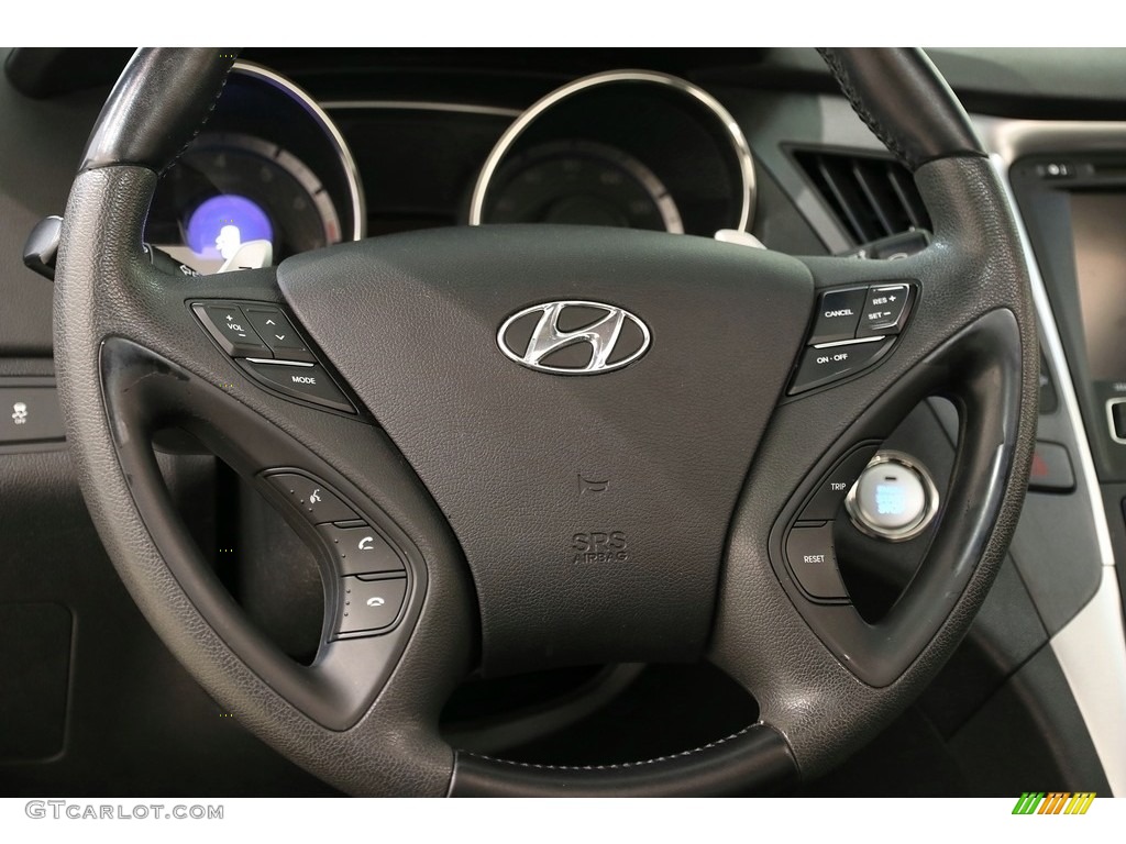 2013 Sonata SE - Iridescent Silver Blue Pearl / Black photo #7