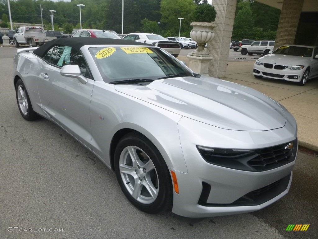 Silver Ice Metallic 2019 Chevrolet Camaro LT Convertible Exterior Photo #133933710