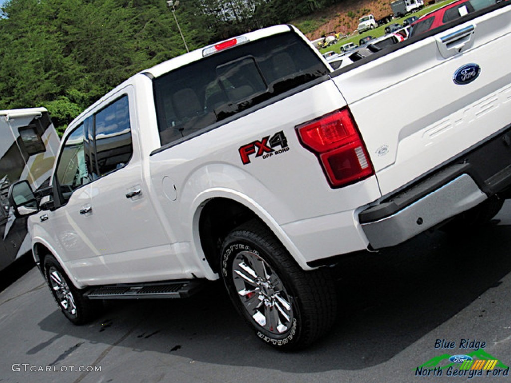 2019 F150 Lariat SuperCrew 4x4 - White Platinum / Light Camel photo #37