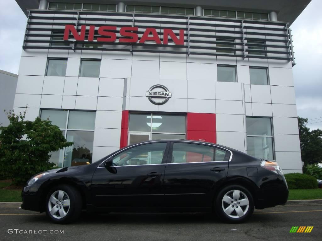 2007 Altima 2.5 S - Super Black / Charcoal photo #4