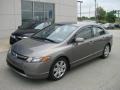 2007 Galaxy Gray Metallic Honda Civic LX Sedan  photo #2