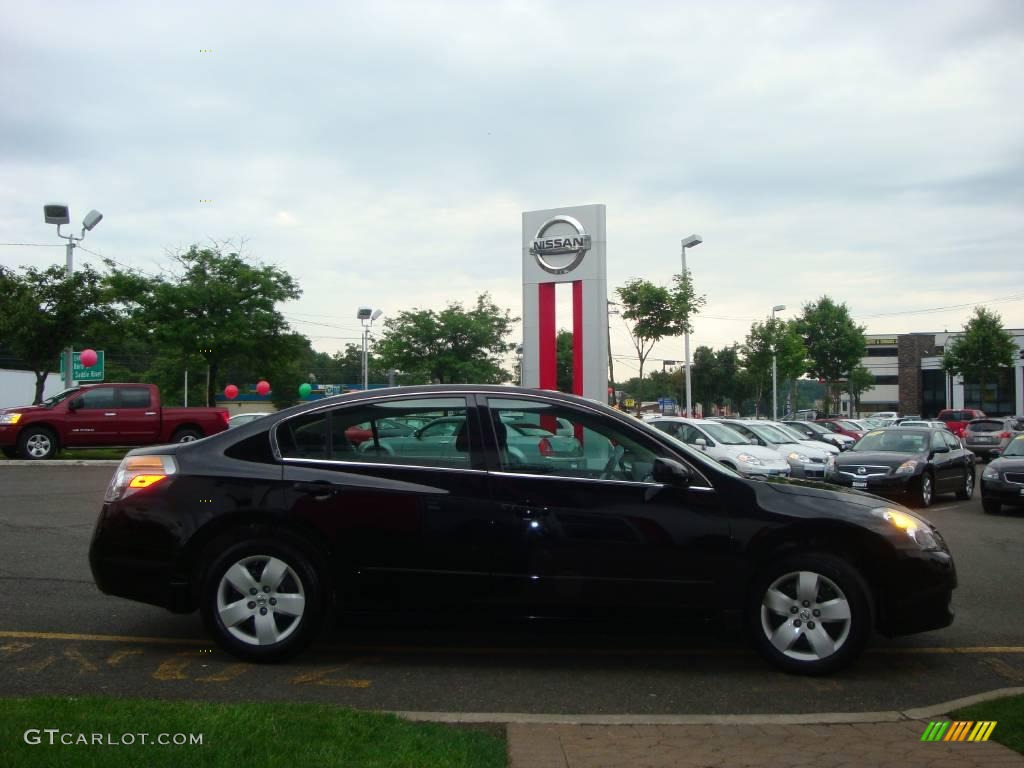 2007 Altima 2.5 S - Super Black / Charcoal photo #10
