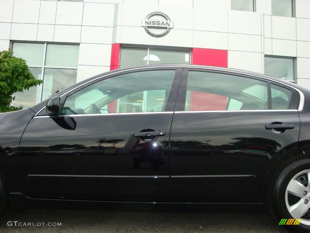 2007 Altima 2.5 S - Super Black / Charcoal photo #15