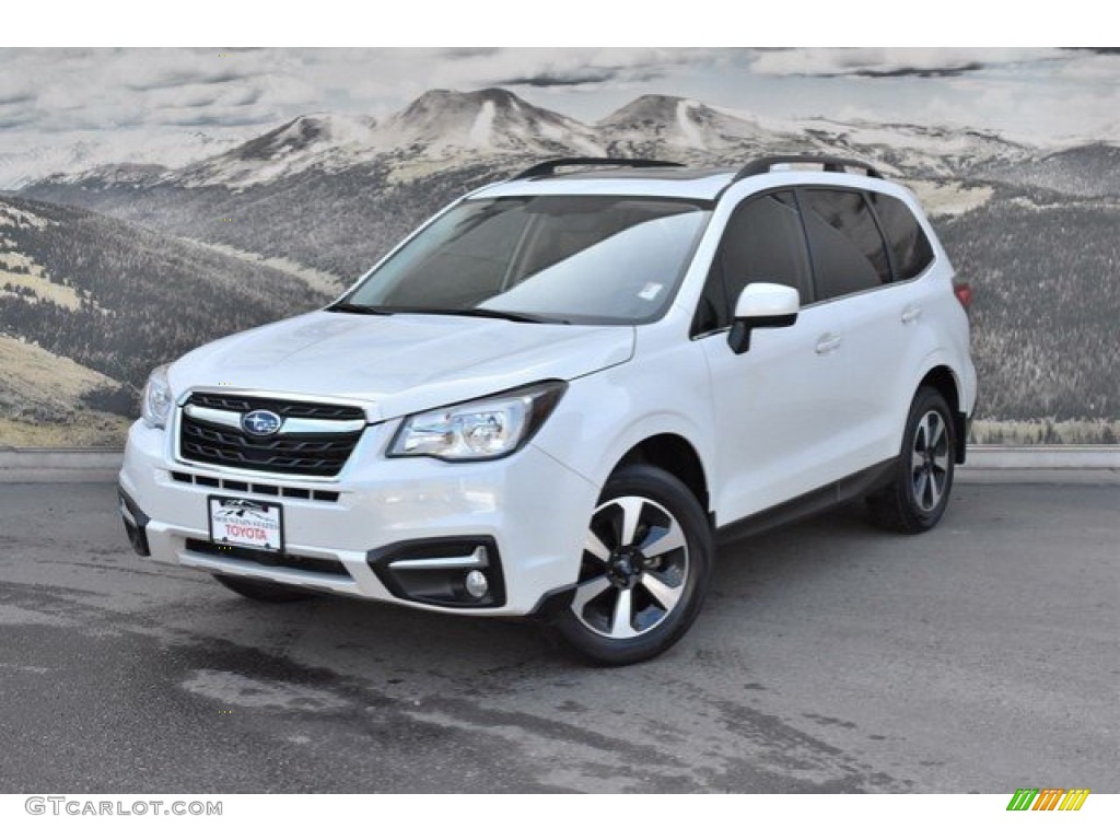 2017 Forester 2.5i Limited - Crystal White Pearl / Gray photo #5