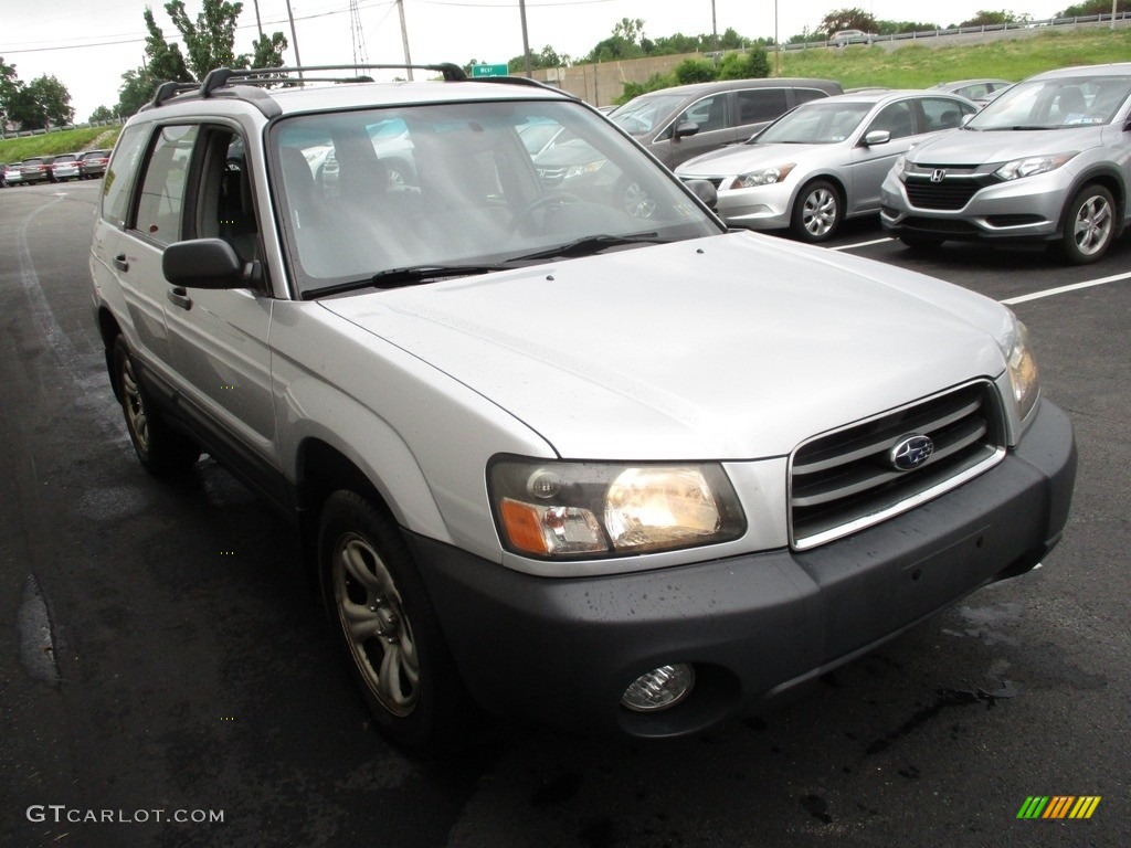 2003 Forester 2.5 X - Platinum Silver Metallic / Gray photo #6