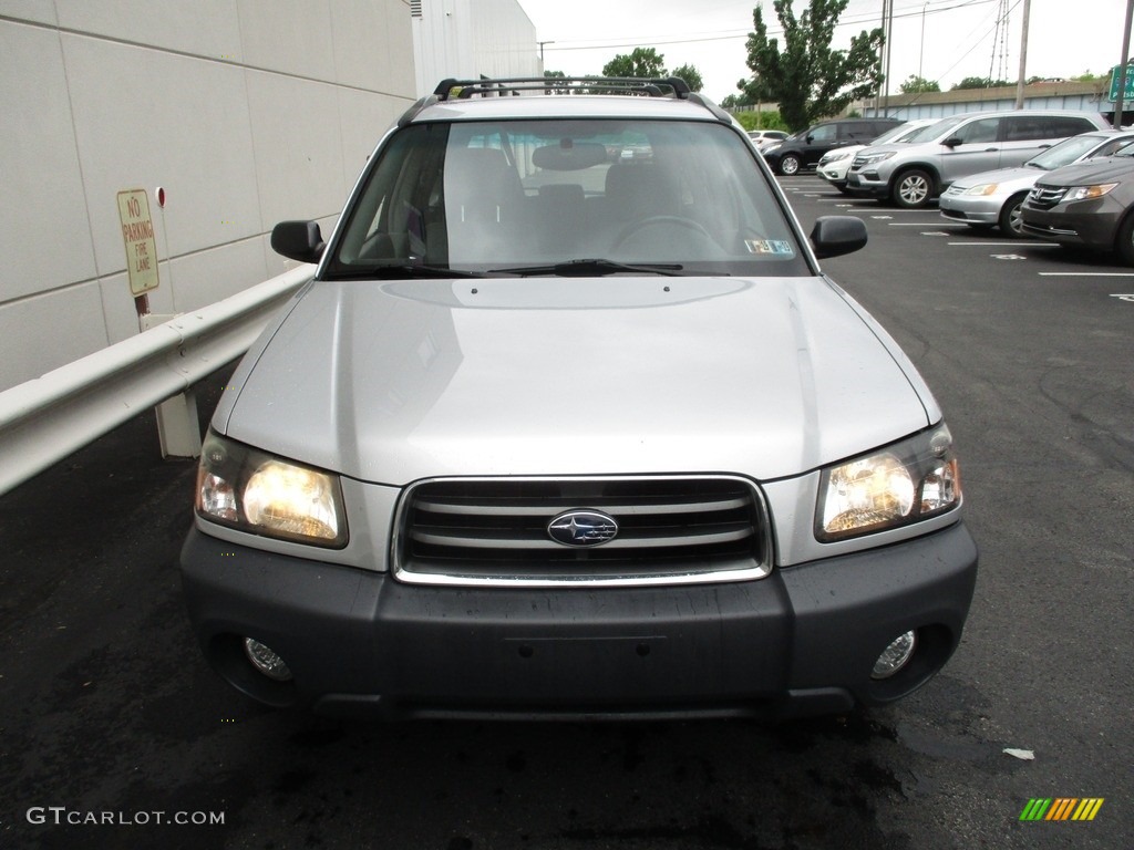 2003 Forester 2.5 X - Platinum Silver Metallic / Gray photo #7