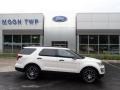White Platinum Metallic Tri-Coat 2016 Ford Explorer Sport 4WD