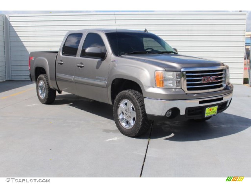 2012 Sierra 1500 SLT Crew Cab 4x4 - Steel Gray Metallic / Light Titanium/Ebony photo #2