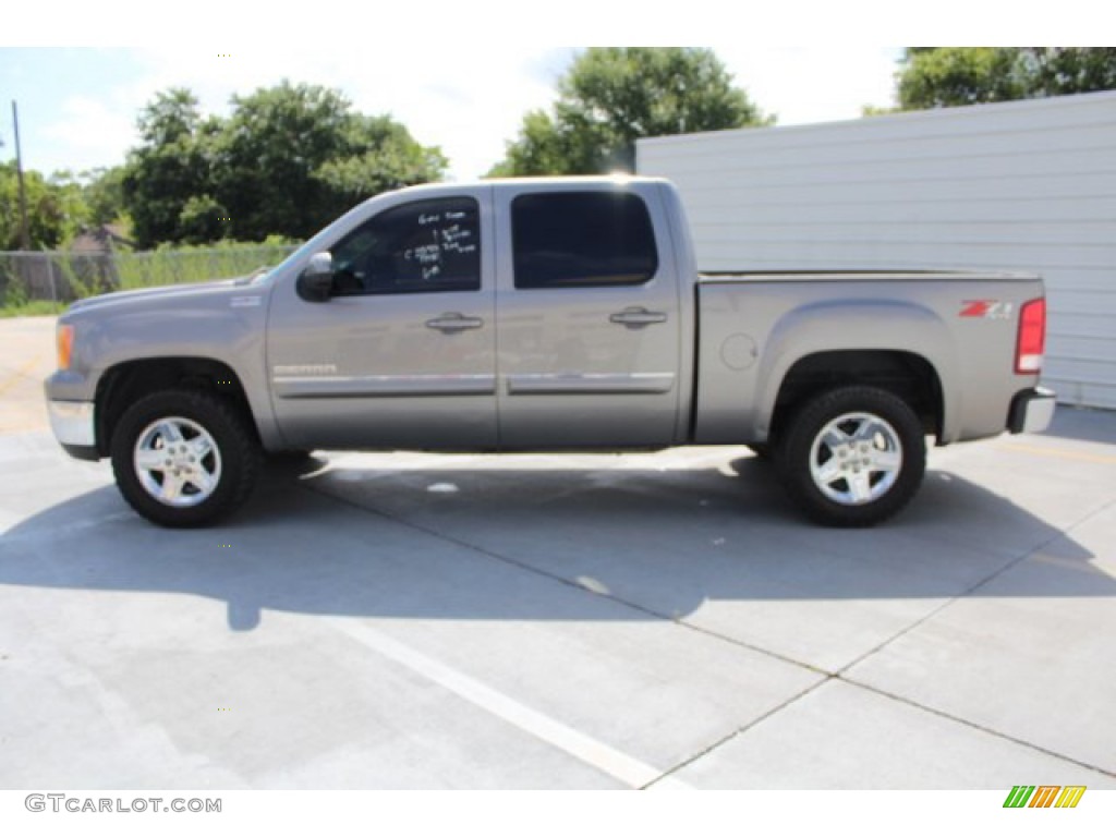 2012 Sierra 1500 SLT Crew Cab 4x4 - Steel Gray Metallic / Light Titanium/Ebony photo #6