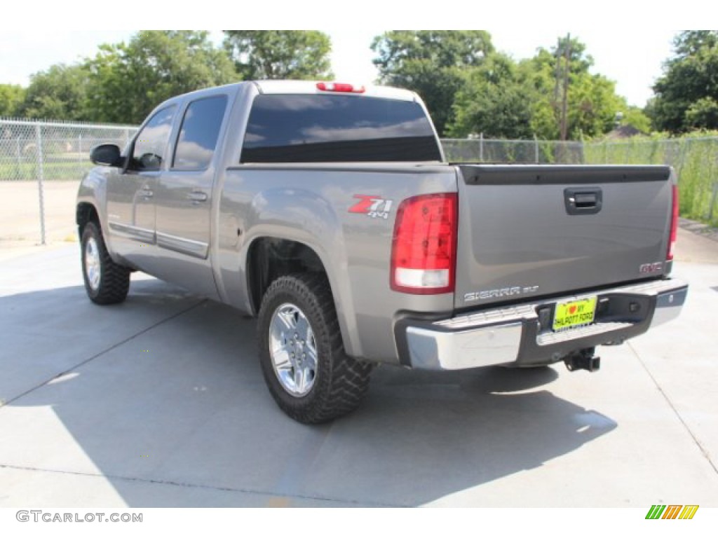 2012 Sierra 1500 SLT Crew Cab 4x4 - Steel Gray Metallic / Light Titanium/Ebony photo #7