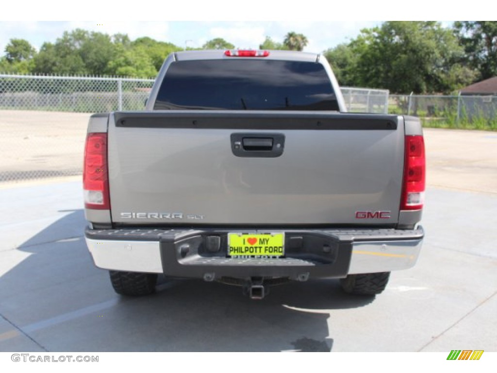 2012 Sierra 1500 SLT Crew Cab 4x4 - Steel Gray Metallic / Light Titanium/Ebony photo #8