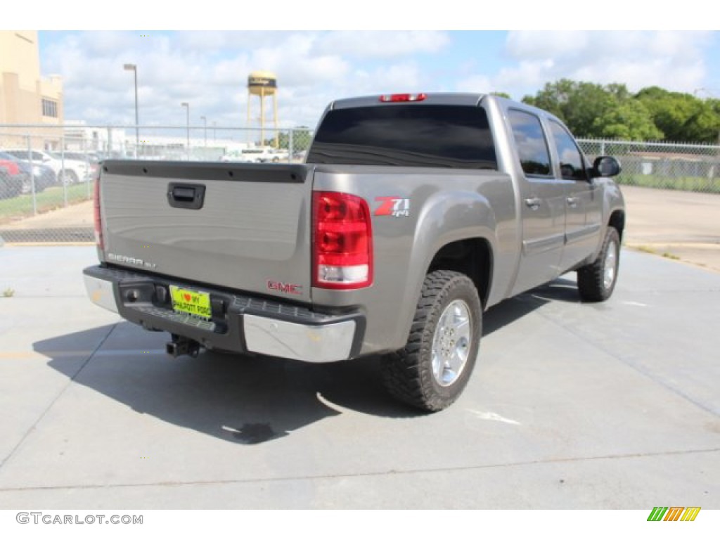 2012 Sierra 1500 SLT Crew Cab 4x4 - Steel Gray Metallic / Light Titanium/Ebony photo #9